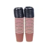 Ripple Double Wall Coffee Cups with Lid 24x12oz
