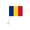 Romania Car Flag 2pc