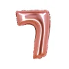 Rose Gold Air Fill Number 7 Balloon
