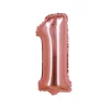 Rose Gold Air Fill Number 1 Balloon