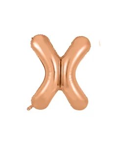 Rose Gold Alphabet Foil Balloon Letter X