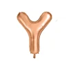 Rose Gold Alphabet Foil Balloon Letter Y
