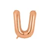 Rose Gold Alphabet Foil Balloon Letter U
