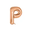 Rose Gold Alphabet Foil Balloon Letter P