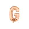 Rose Gold Alphabet Foil Balloon Letter G