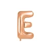 Rose Gold Alphabet Foil Balloon Letter E