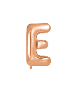 Rose Gold Alphabet Foil Balloon Letter E