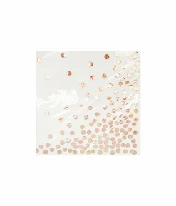 Rose Gold Dots Large Napkins 20pc