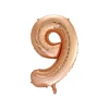 Rose Gold Foil Number Balloon 9