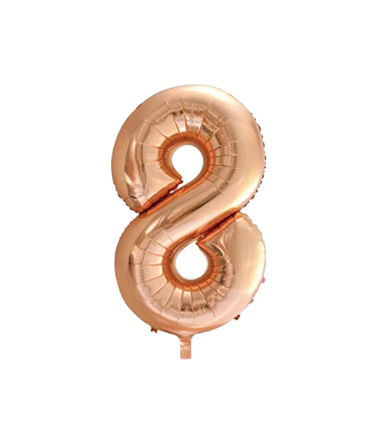 Rose Gold Foil Number Balloon 8