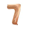 Rose Gold Foil Number Balloon 7