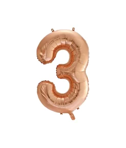 Rose Gold Foil Number Balloon 3
