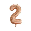 Rose Gold Foil Number Balloon 2