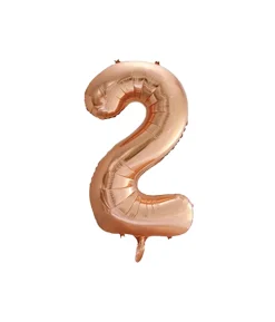 Rose Gold Foil Number Balloon 2