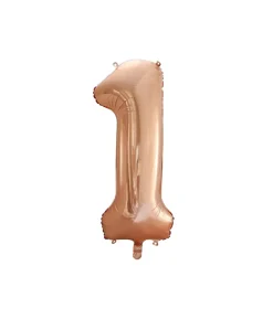 Rose Gold Foil Number Balloon 1