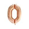 Rose Gold Foil Number Balloon 0