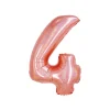Rose Gold Holographic Foil Number Balloon 4