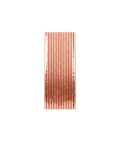 Rose Gold Paper Straws 25pk