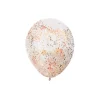 Rose Gold Star Confetti Balloon 12inch 6pk