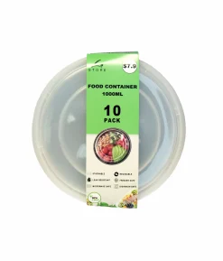 Round Take Aways Containers 10pk 1000ml