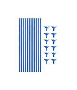 Royal Blue Balloon Stick & Cup Set 12pk