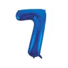Royal Blue Foil Number Balloon 7