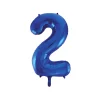 Royal Blue Foil Number Balloon 2