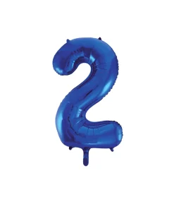 Royal Blue Foil Number Balloon 2