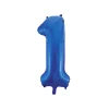 Royal Blue Foil Number Balloon 1