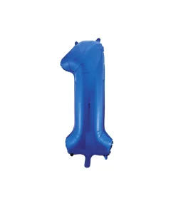 Royal Blue Foil Number Balloon 1