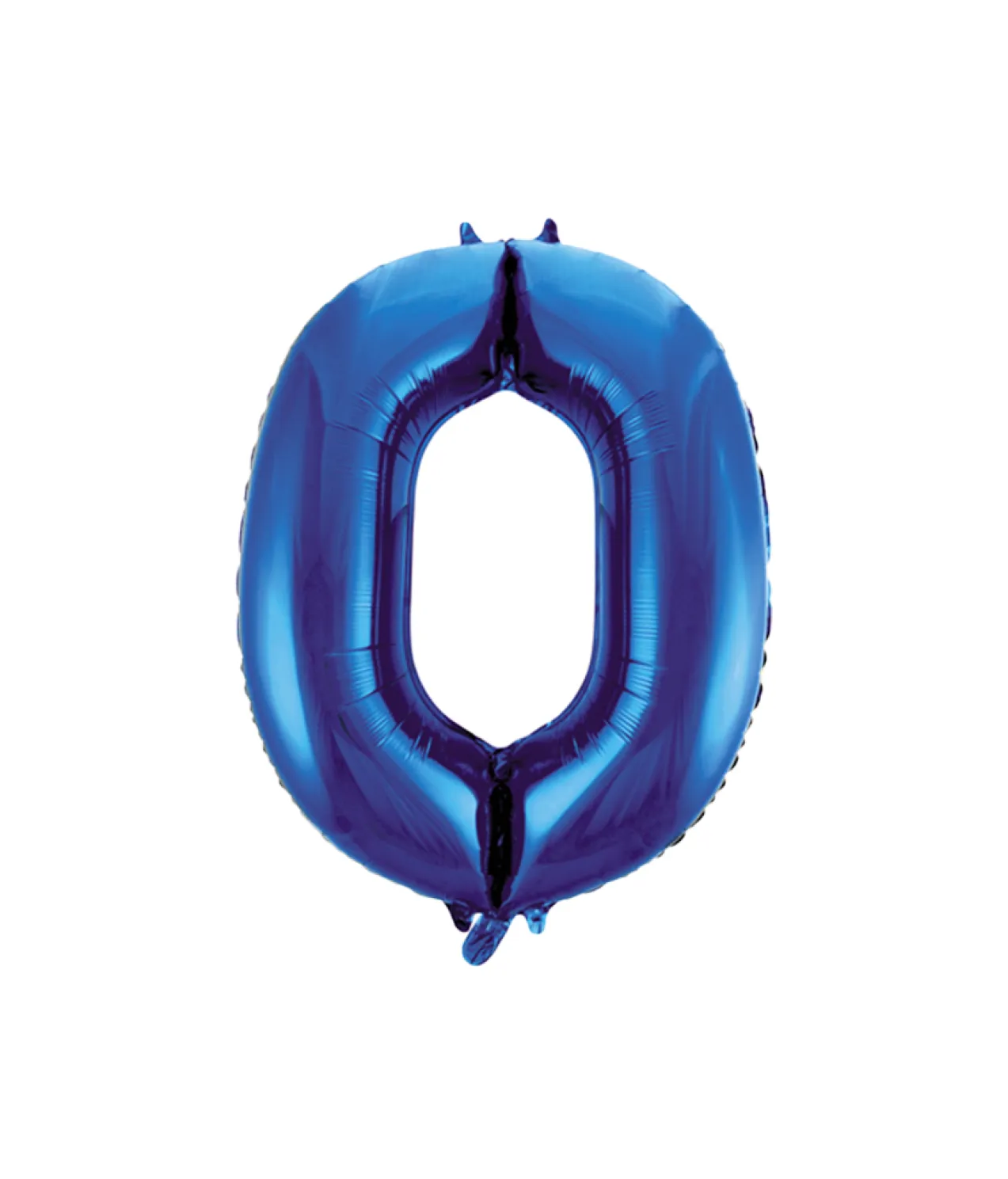 Royal Blue Foil Number Balloon 0