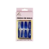 Royal Blue Press On Nails 24pc