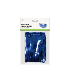 Royal Blue Table Skirt 3×0.8m