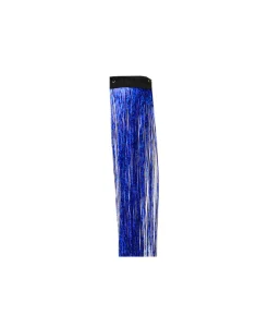 Royal Blue Tinsel Hair Extension Clip 1pc
