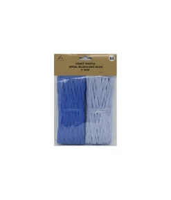 Royal & Light Blue Craft Raffia 2x30m