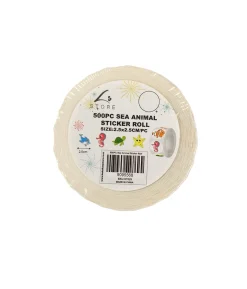Sea Animal Sticker Roll 2.5×2.5cm 500pc