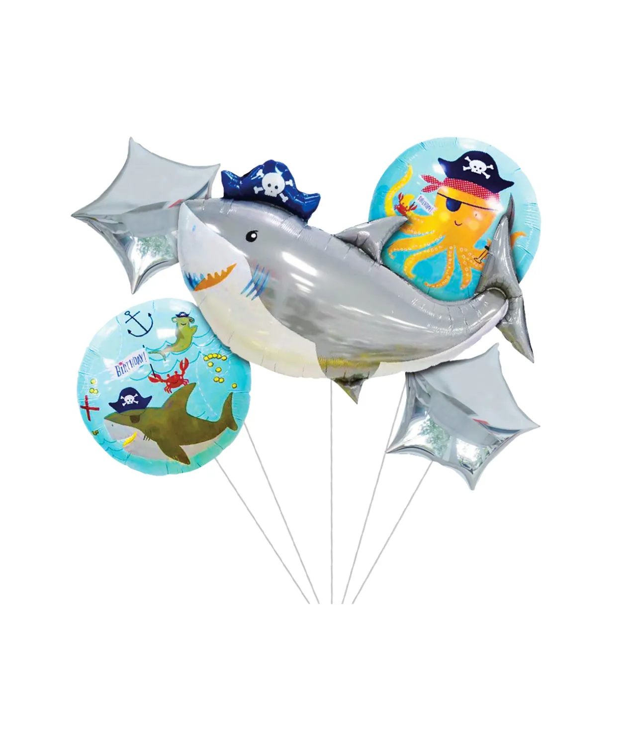 Shark Party Balloon Set 5pc