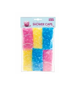 Shower Cap Assorted 6pk