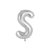 Silver Alphabet Foil Balloon Letter S
