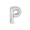 Silver Alphabet Foil Balloon Letter P