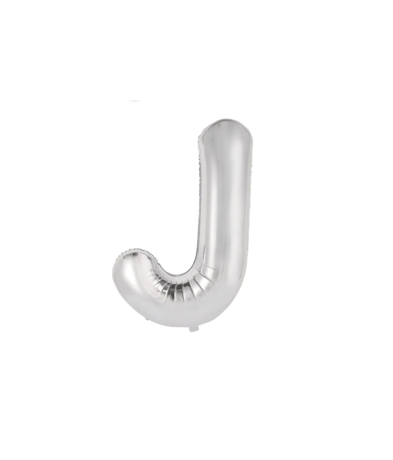 Silver Alphabet Foil Balloon Letter J