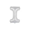 Silver Alphabet Foil Balloon Letter I