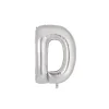 Silver Alphabet Foil Balloon Letter D