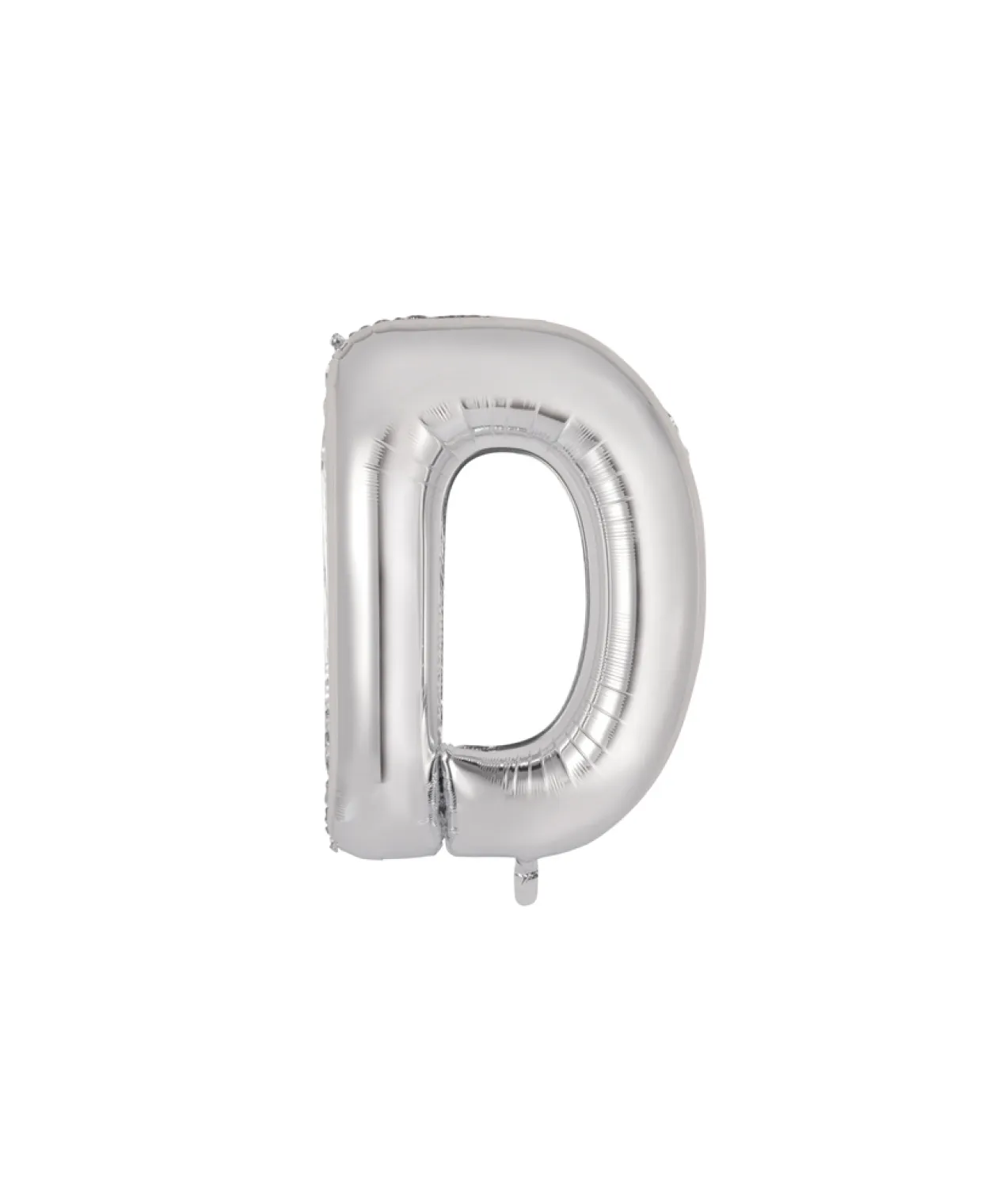 Silver Alphabet Foil Balloon Letter D