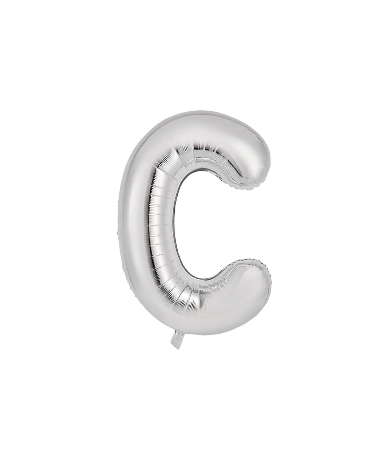 Silver Alphabet Foil Balloon Letter C