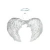 Silver Angel Wings & Headband 80cm