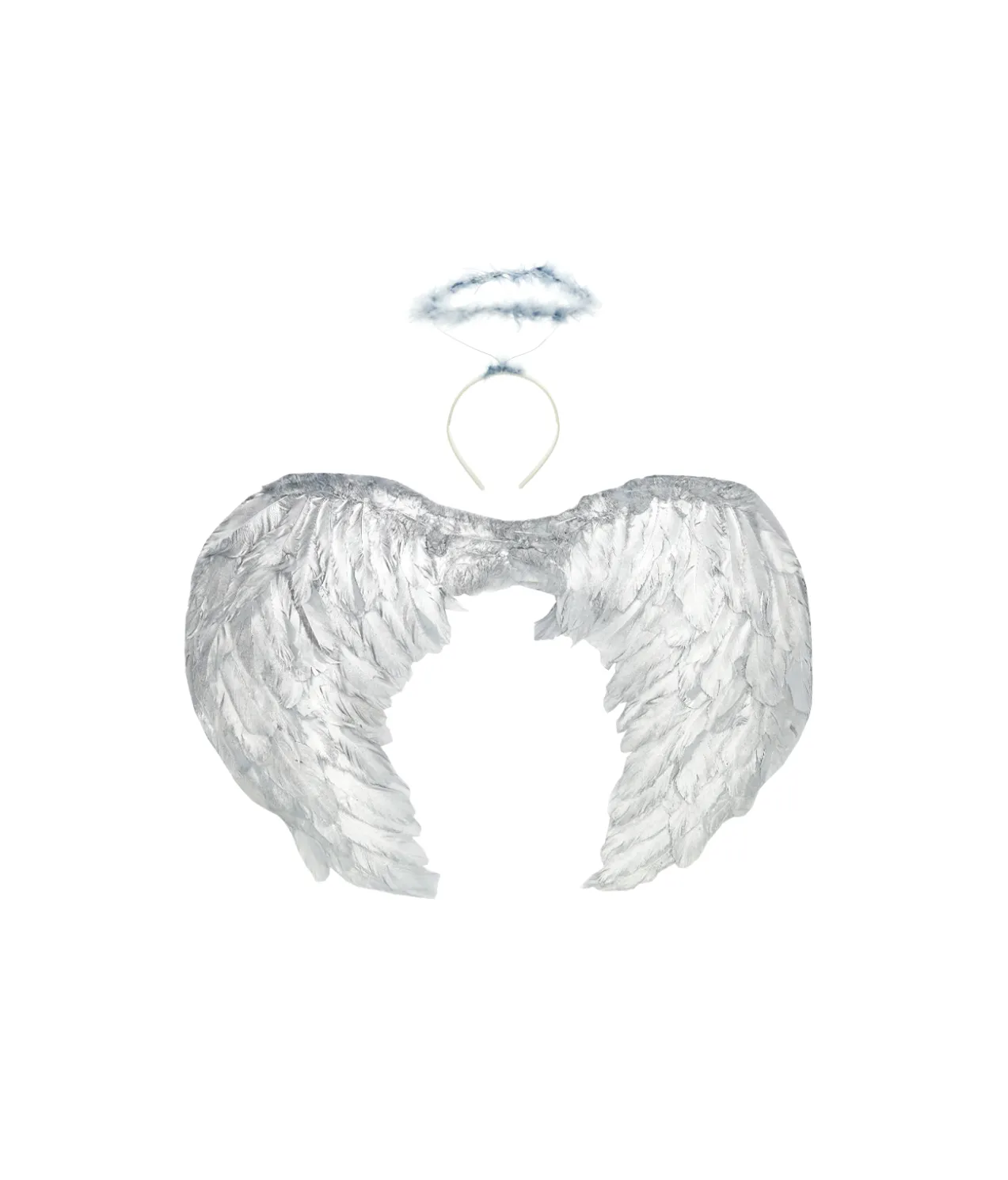 Silver Angel Wings & Headband 55cm