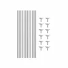 Silver Balloon Stick & Cup Set 12pk