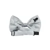 Silver Bow Tie
