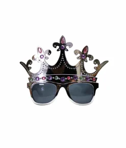 Silver Crown Party Glasses
